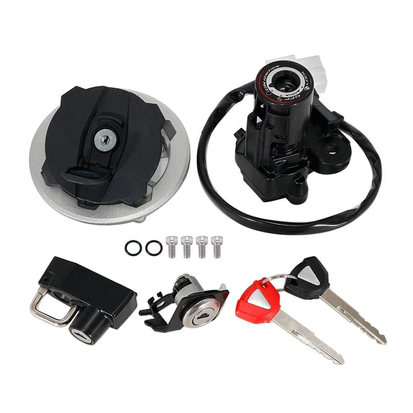 Ignition Switch Key Gas Cap Lock Set for Kawasaki Ninja 500 (2024–2025)
