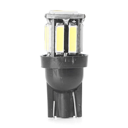 T10 7020 White LED 10SMD Interior Dome Map Light Bulb for