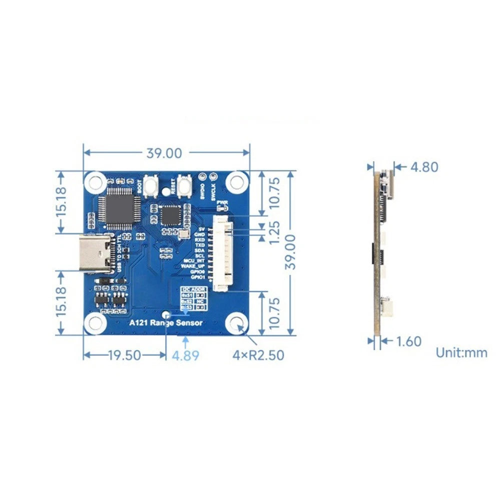 Distance Sensor for Smart Home Arm Cortex-M4 MCU