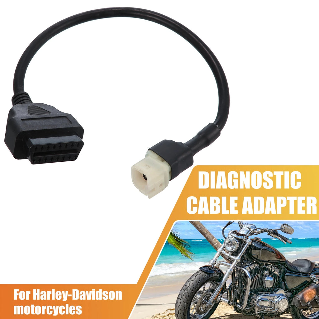 OBDII Diagnostic Adapter 4 Pin Cable for Honda Motorcycle (2005–2015)