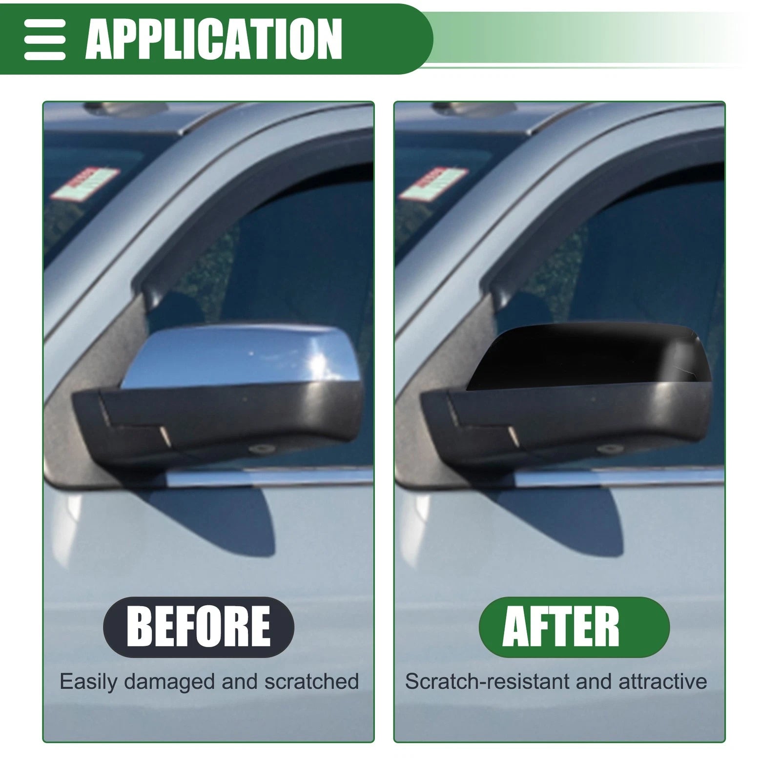Left Rearview Mirror Cap Replacement for Chevrolet Silverado 1500 (2014–2018)