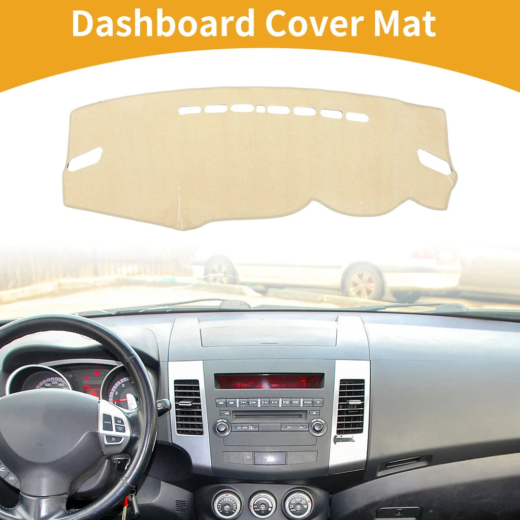 Dashboard Cover for Mitsubishi Outlander 2013–2018 Beige 1 Piece