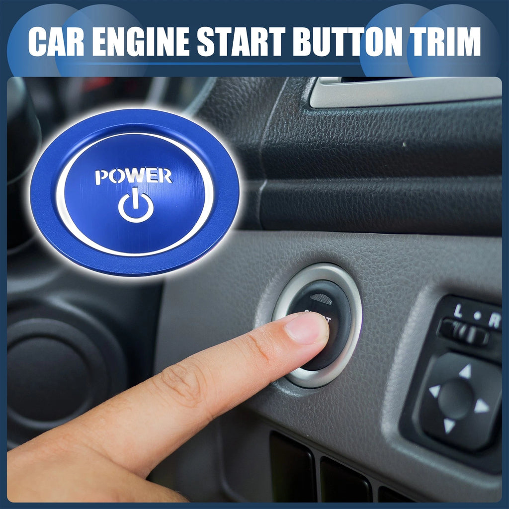 Engine Start Stop Button Cover Trim Replacement for Toyota Blue (2010–2018)