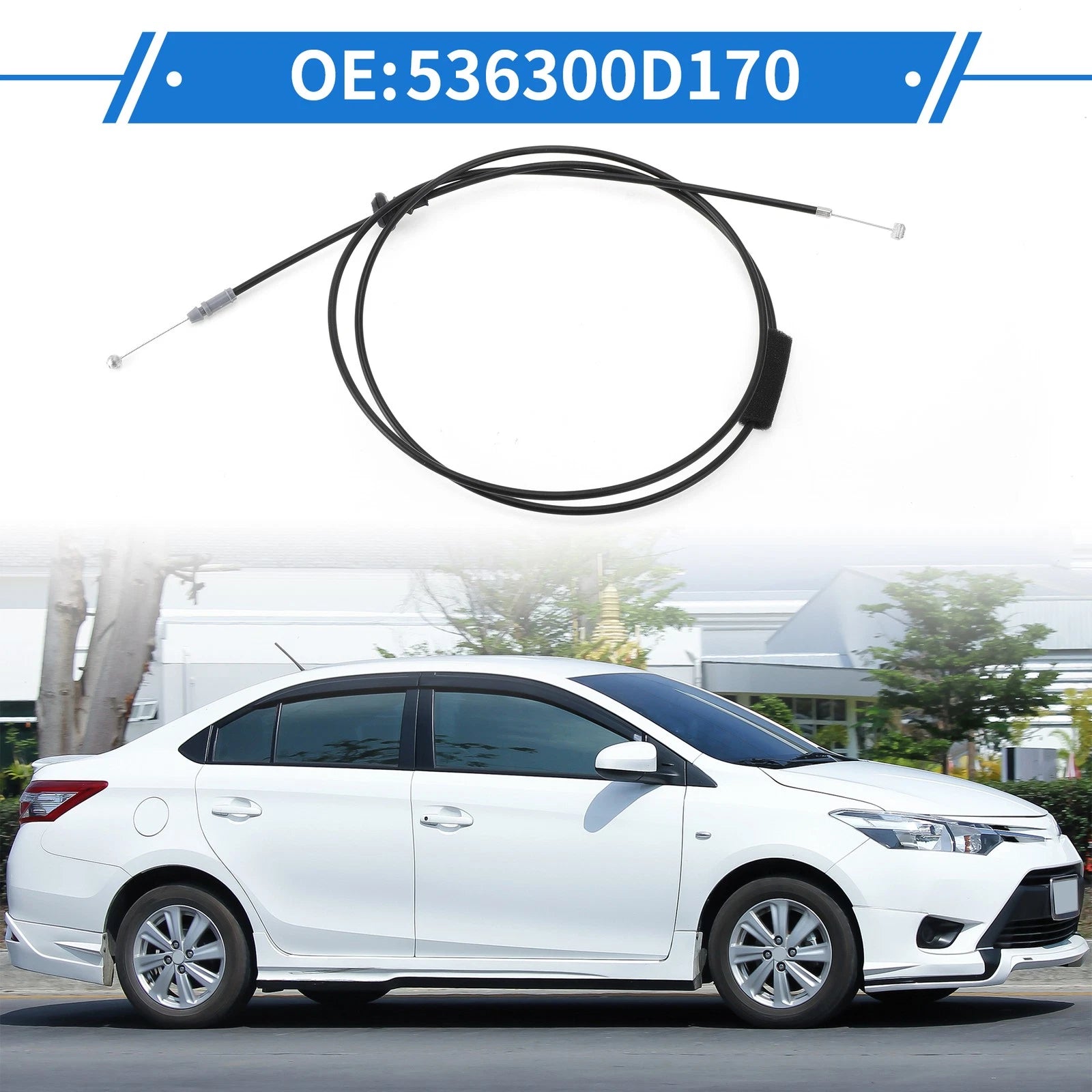 Hood Release Cable Replacement for Toyota Vios (2014–2017)
