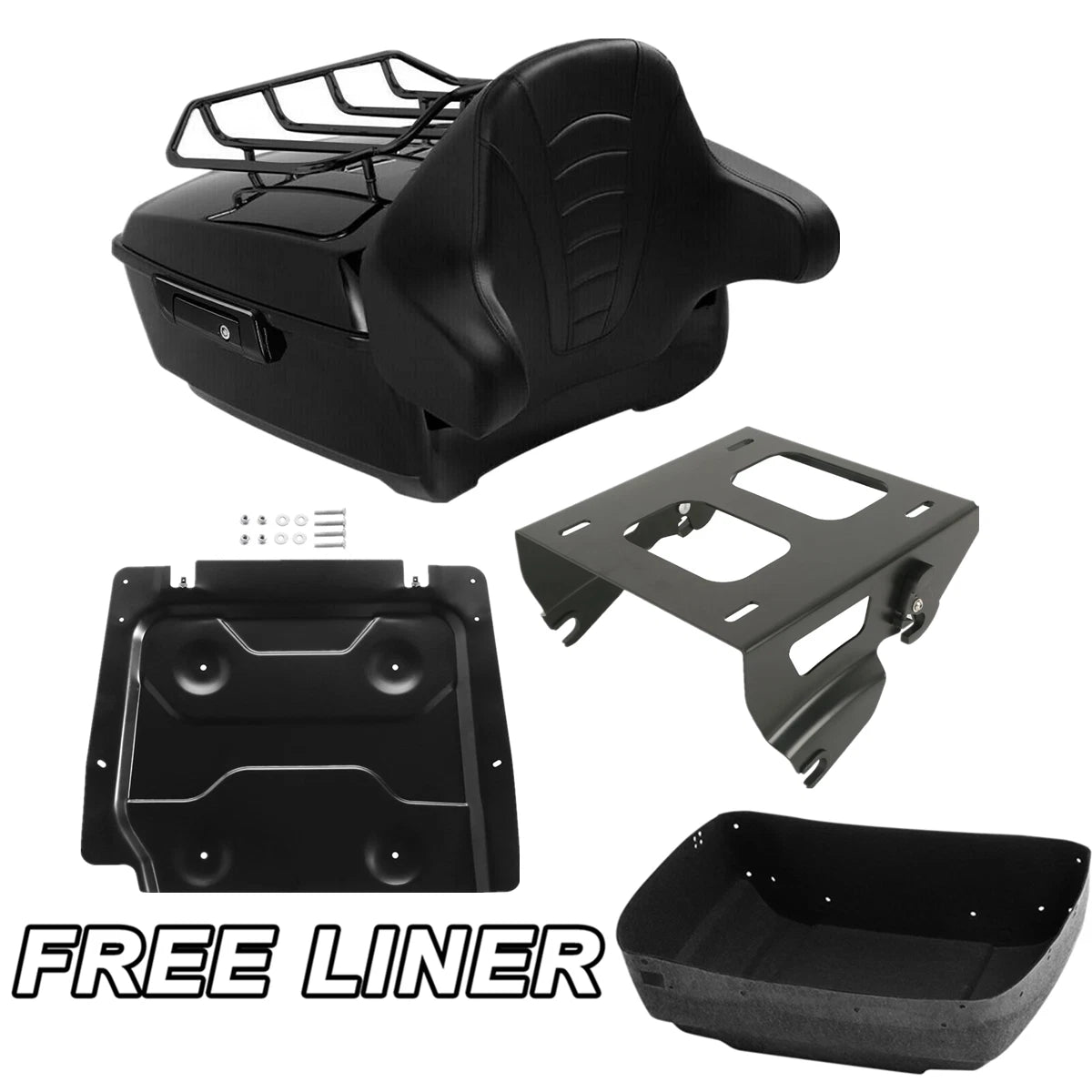 Trunk Solo Mount Rack Base Plate for Harley Touring Electra Glide (2014–2023)