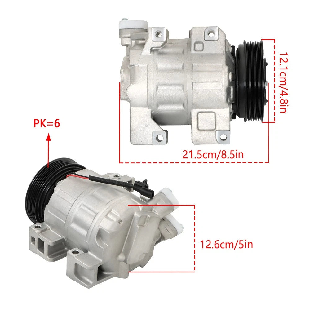 A/C Compressor & Clutch for Nissan Altima (2013–2018) 2.5L