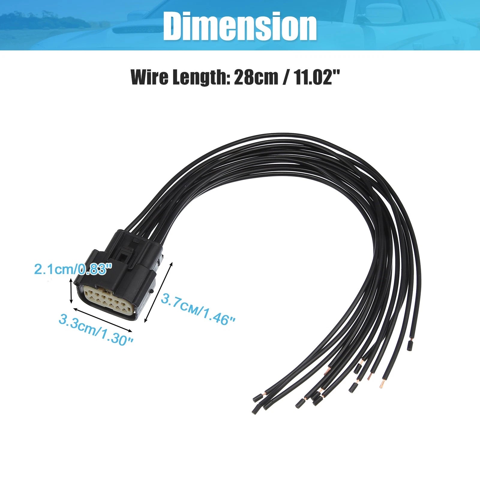 Headlight Wire Harness Connector Set for Dodge Charger (2011–2014)