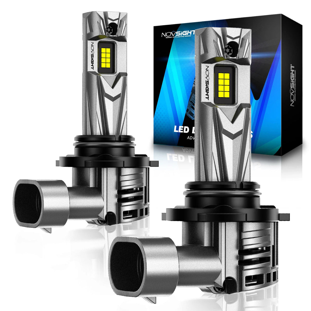 2X HB3 9005 LED Headlight Bulbs for NOVSIGHT (2011–2018)