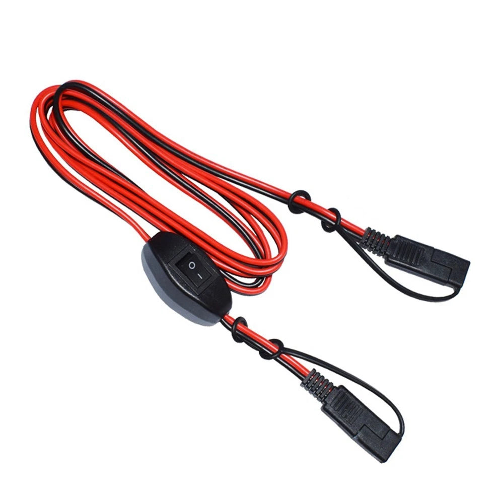 180cm SAE to SAE 14AWG Extension Cord with Switch for Camper Trailer