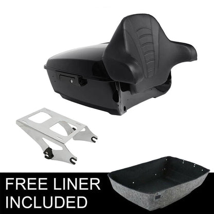 King Trunk Backrest Mount Rack for Harley Street Glide (2014–2026)
