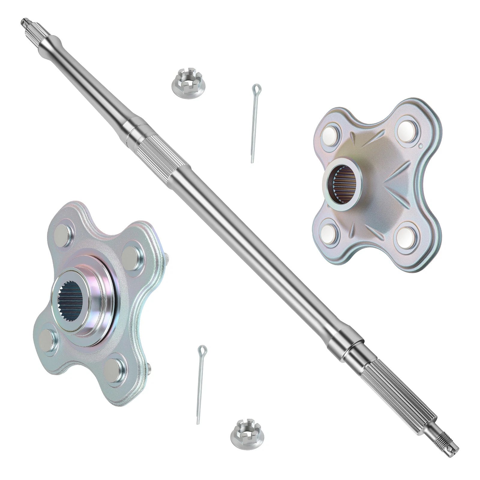 Rear Axle Shaft & Wheel Hub Kit for Yamaha Big Bear 400 YFM400 (2000–2006)