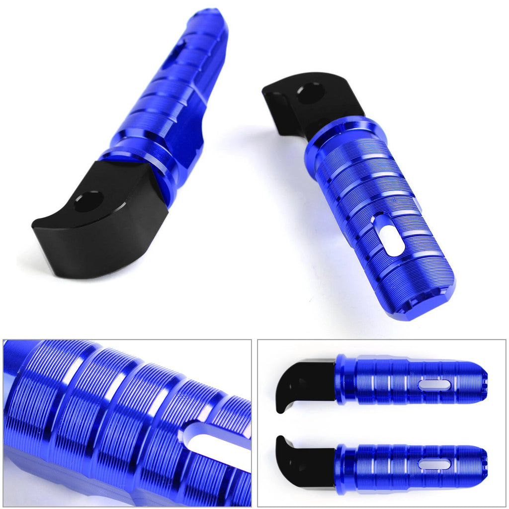 Rear Foot Pegs for Yamaha MT-10, FZ-10, MT-09, FZ-09, MT-07, FZ-07, YZF R3, R25 (2016–2023) - Blue T9