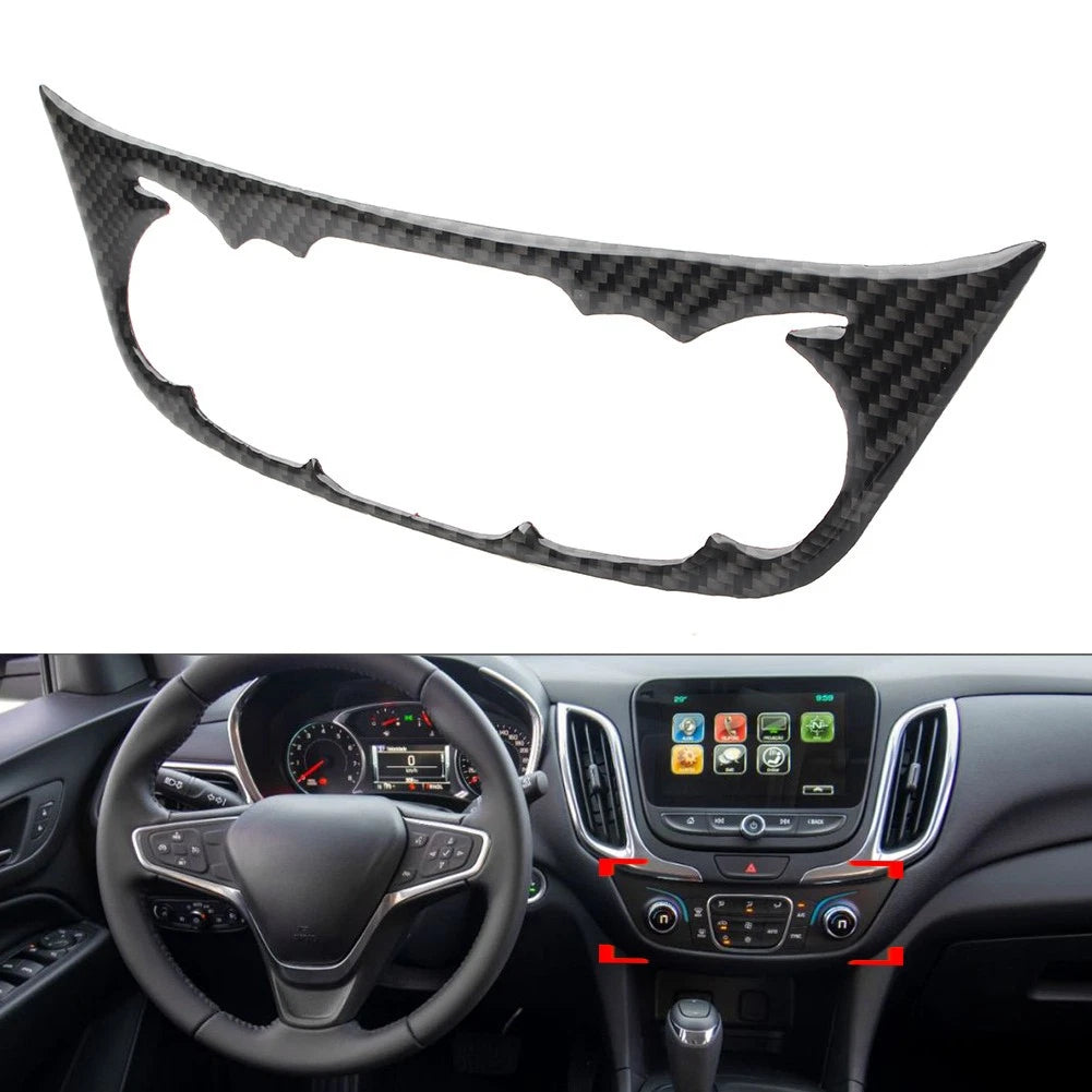 Carbon Black Central Console AC Switch Panel Trim for Chevrolet Equinox (2018–2021)