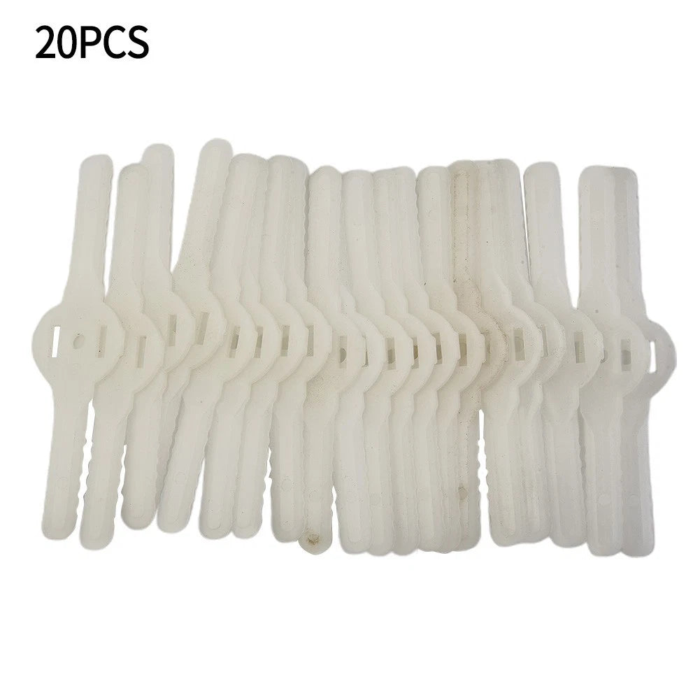 20 PCS Plastic Cutter Blades for Electric Grass Trimmer (Universal)