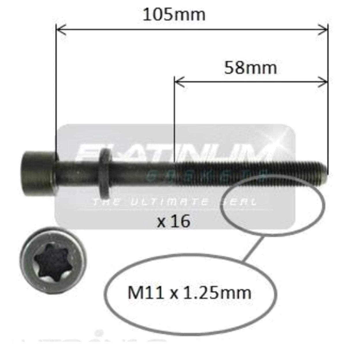 Engine Cylinder Head Bolt Set for Holden Vectra JS V6 2.6L (2000–2002)
