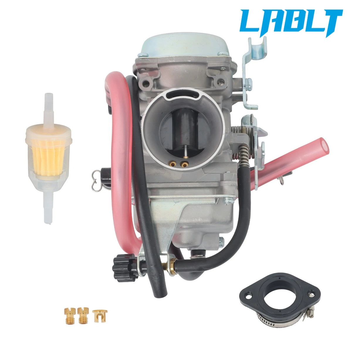 LABLT Carburetor with Intake Boot Joint Manifold for Kawasaki KLR250 (1990–2005)
