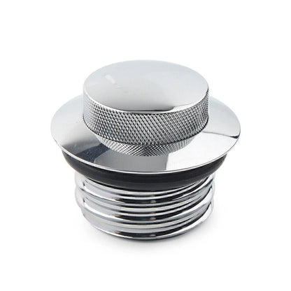 Flush Pop Up Reservoir Gas Cap for Harley (Vented, Aluminum, Chrome)
