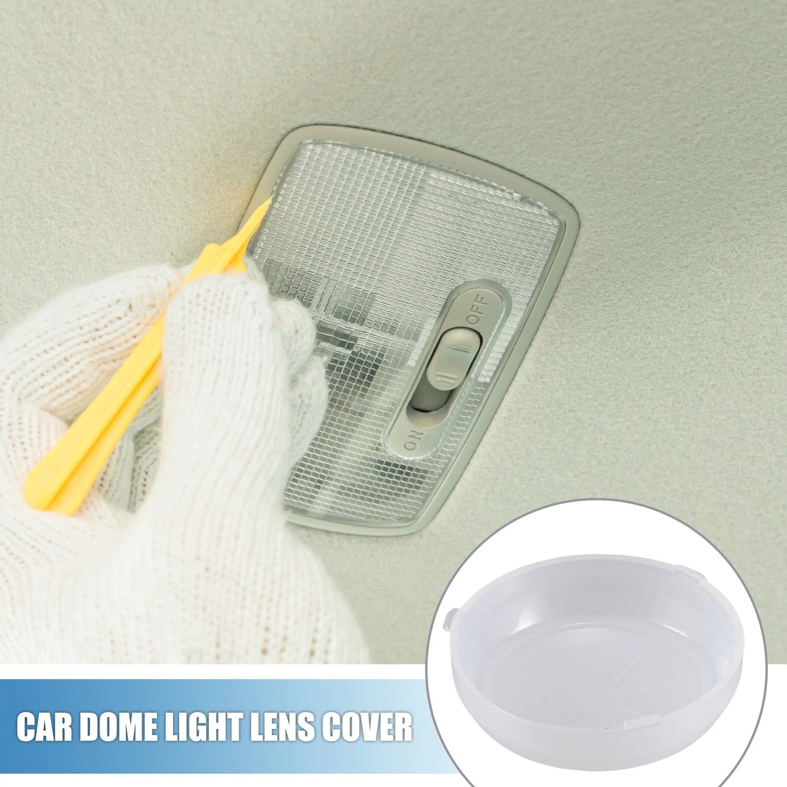 Dome Light Bezel Lens Cover Replacement for Chevy Nova (1971–1979) Clear
