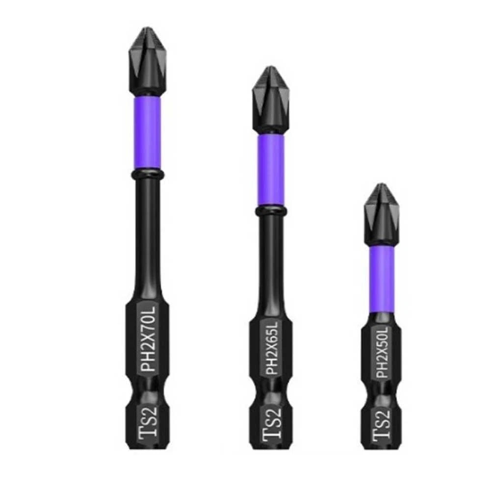 3X Magnetic Batch Head Cross Screwdriver for (50-70mm)