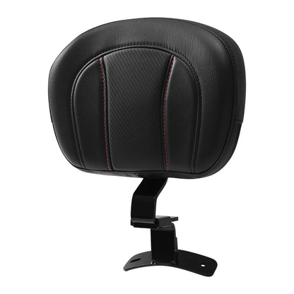 Black Front Rider Driver Backrest for Harley Touring Street Glide (2009–2023)