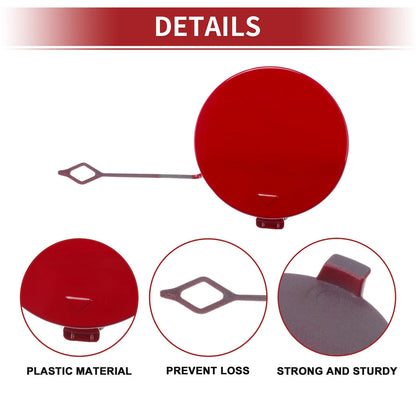 Rear Tow Hook Cover for BMW 428i (2014–2016) No. 51128060849 Red