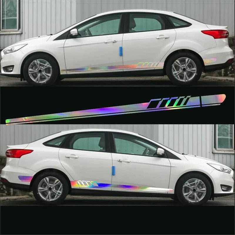 2X Reflective Long Stripe Decal Stickers for Car