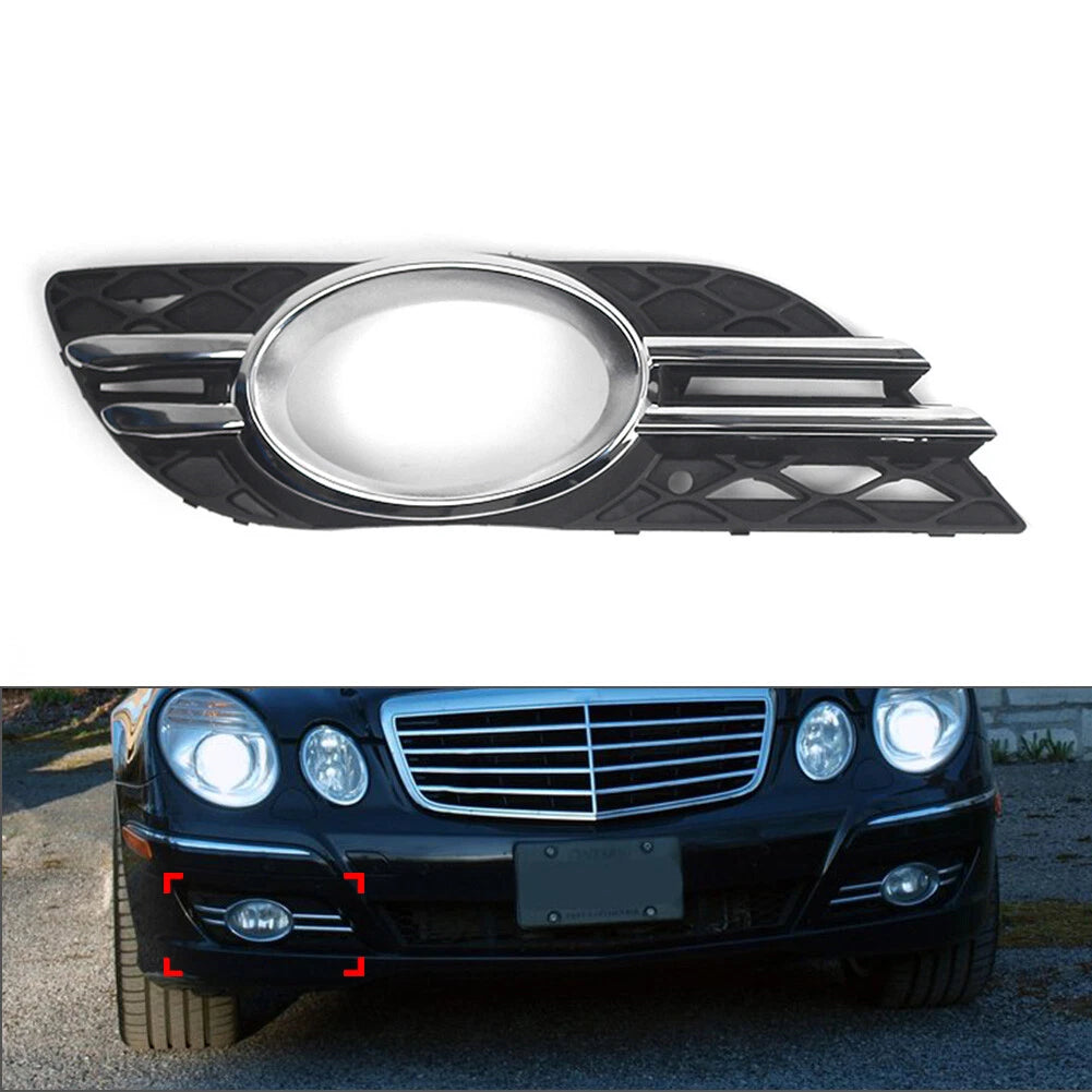 Right Front Fog Light Grill Cover for Mercedes-Benz E320 E350 E550 E63 (2007–2009)
