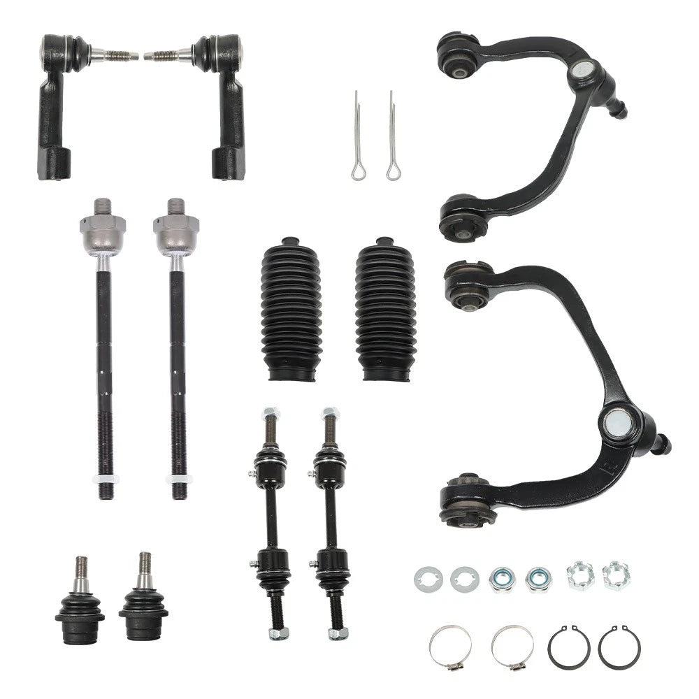 12pc Front Upper Control Arms & Tie Rods for Ford F-150 (2009–2014)