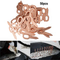 50pcs Recessed Copper-plated Pull Ring Body Panels for