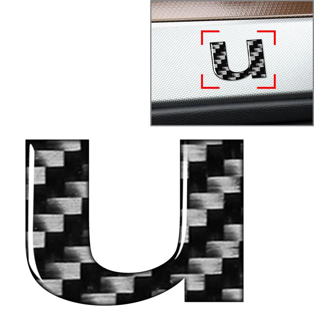 Lowercase Alphabet Letter Decals for Car Badge Emblem (Universal)