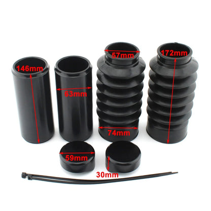 Front Fork Cover Tube Cap Kit Protector For Harley Breakout FXBR FXBRS 2018-2024