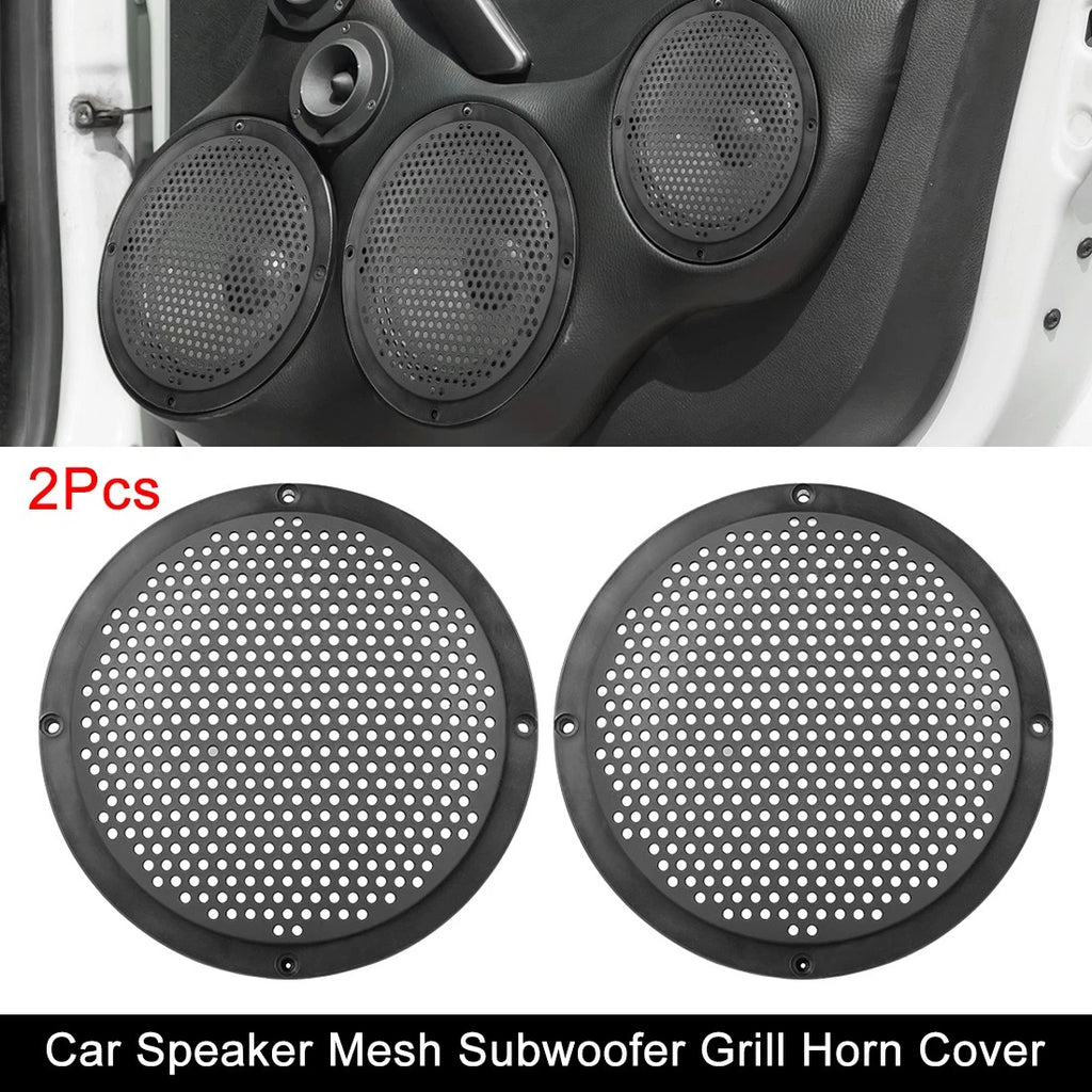 2X Speaker Cover Mesh for Car Audio Subwoofer (Universal Fit)