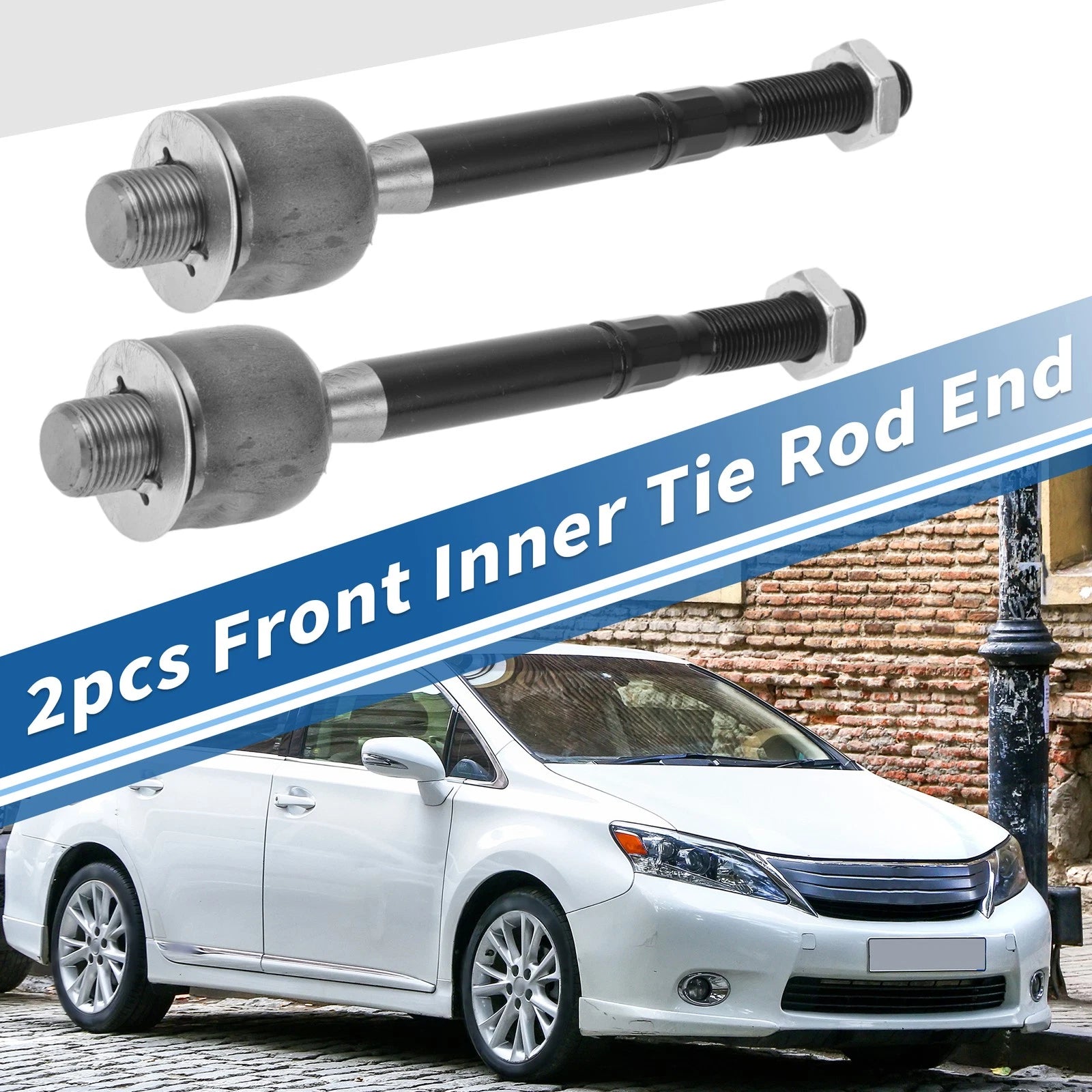 2 Pcs Front Inner Tie Rod End Links Replacement for Lexus LS430 (2001–2006)