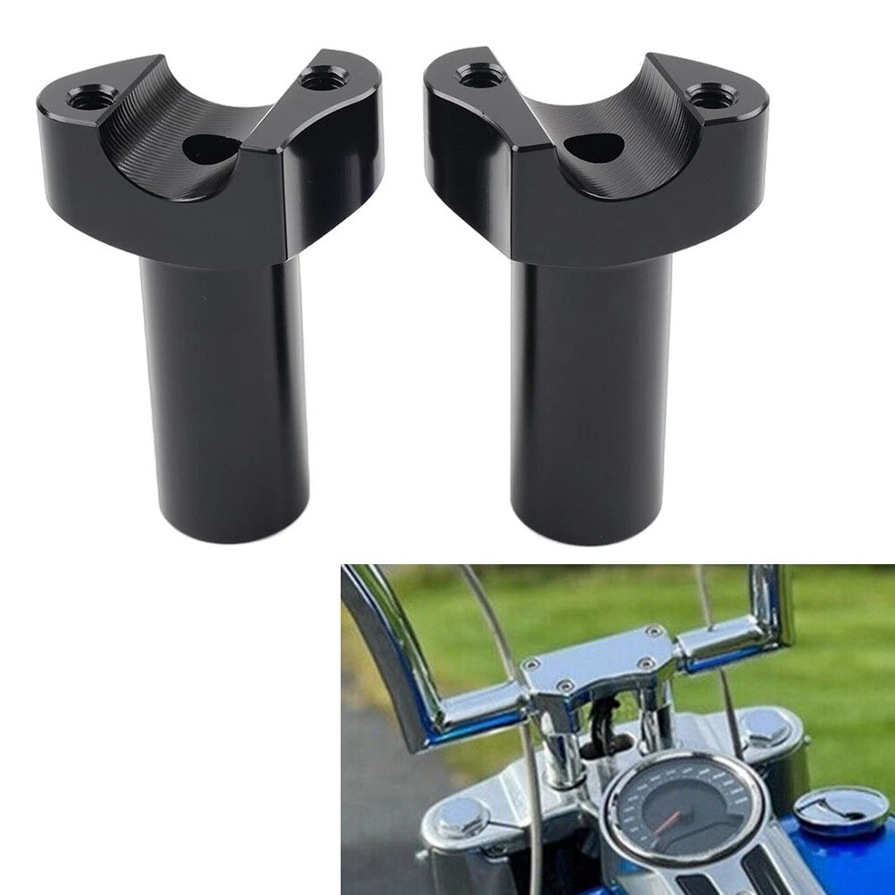 3.5" Straight Handlebar Risers for Harley Dyna Sportster Softail (1" Bar)