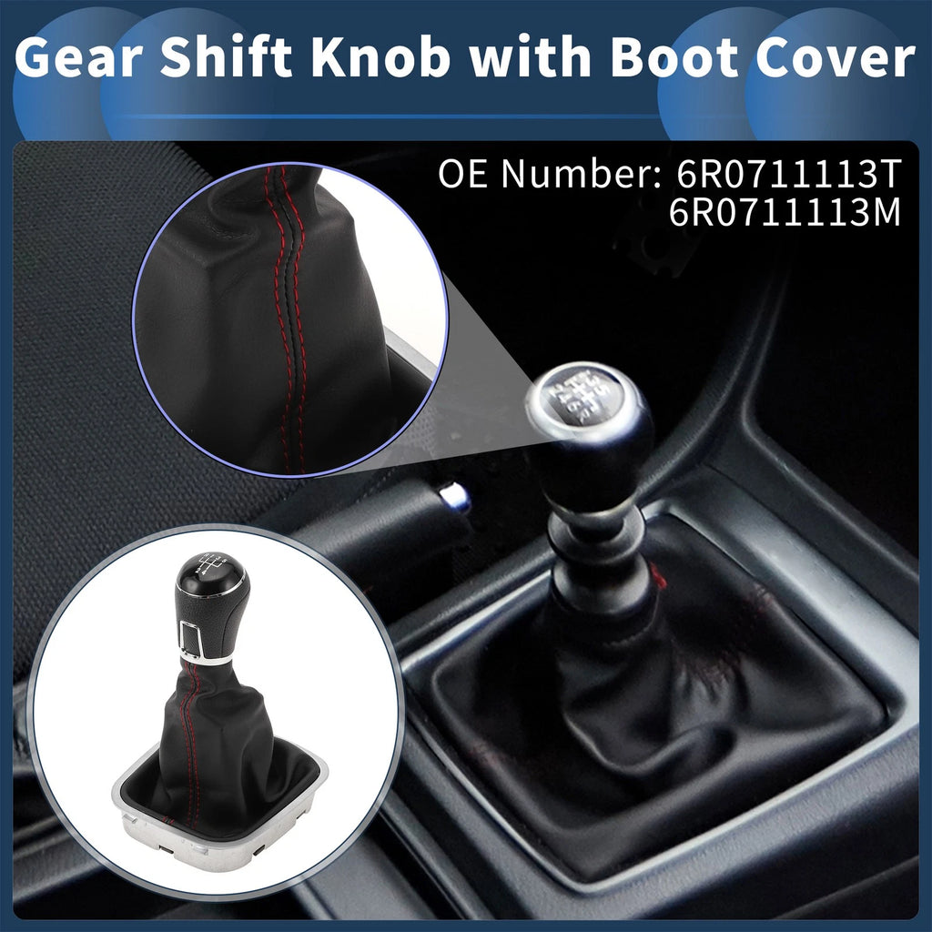 Gear Shifter Knob with Cover Replacement for VW Polo (2014–2017)