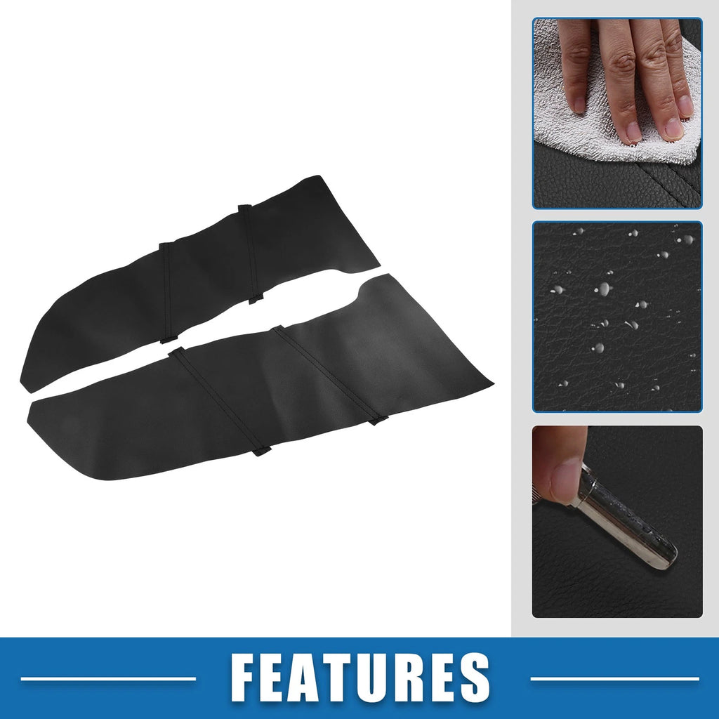 Door Panel Armrest Covers Front Pair for Honda Accord (2008–2012) Black