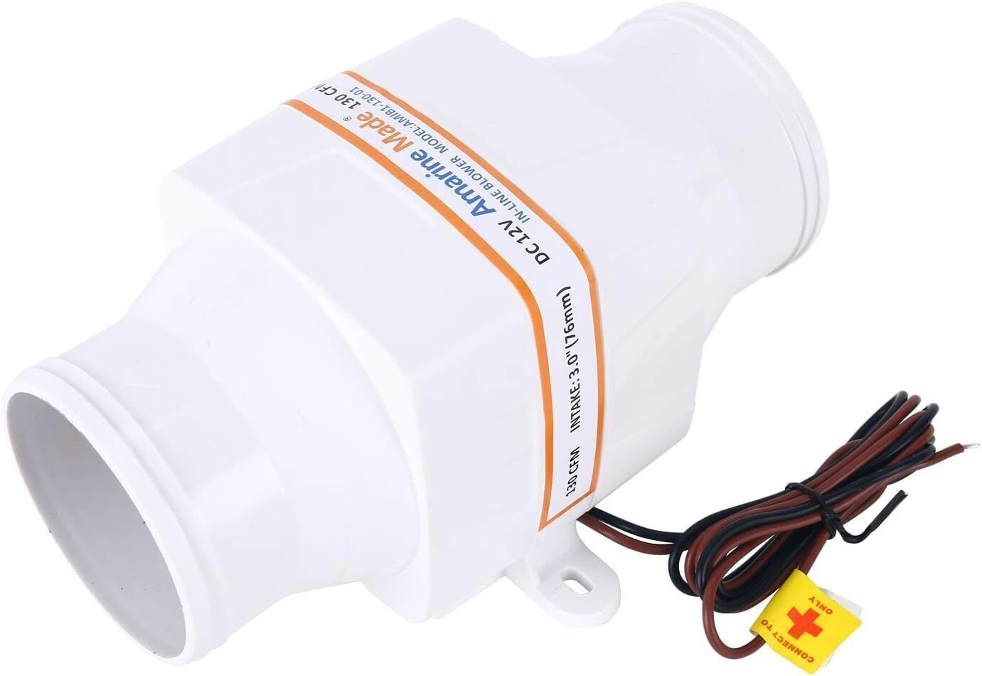 3 Inch Bilge Blower Fan for Marine Cabin (12V, 130 CFM)