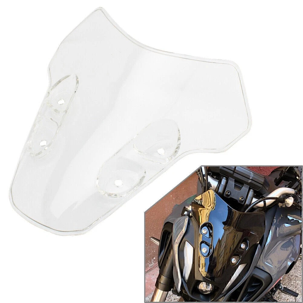 Motorbike Clear Windshield Wind Deflector Windscreen For Yamaha MT07 2021-2022