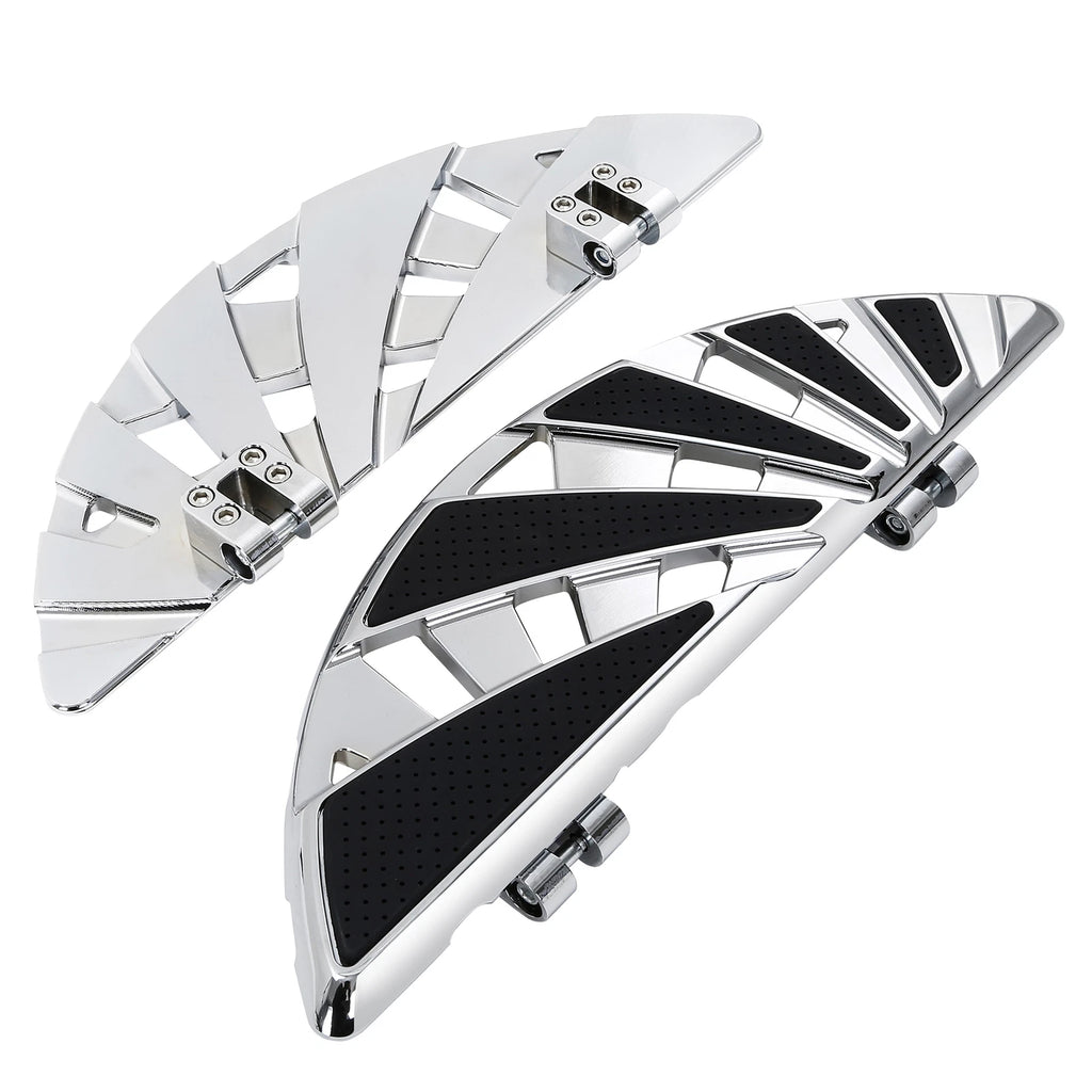Chrome Floorboards Kit for Harley Road Glide (1993–2025)