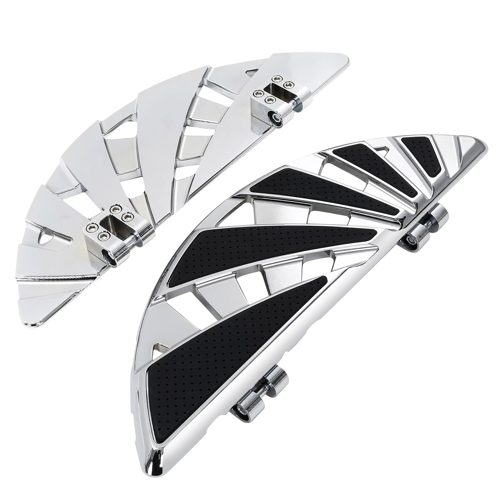 Chrome Floorboards Kit for Harley Road Glide (1993–2025)