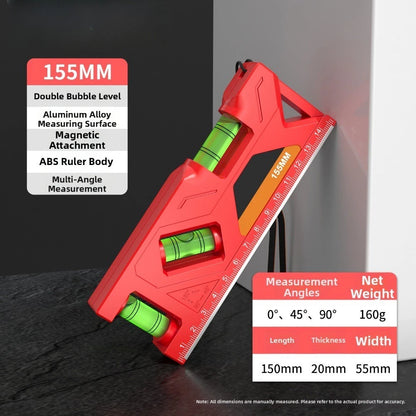 Magnetic Spirit Level with High Precision Metric Scale