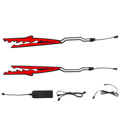 Shark Motorcycle Helmet Light Strip LED Night Signal Light Stripe Glowing Bars