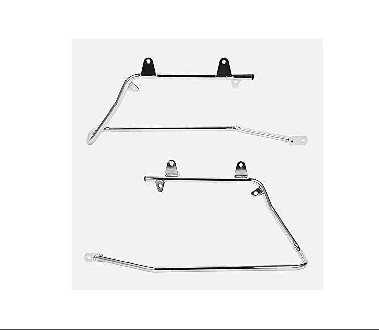 Chrome Saddlebag Support Conversion Bracket Kit for Harley Heritage Softail (1984–1991)