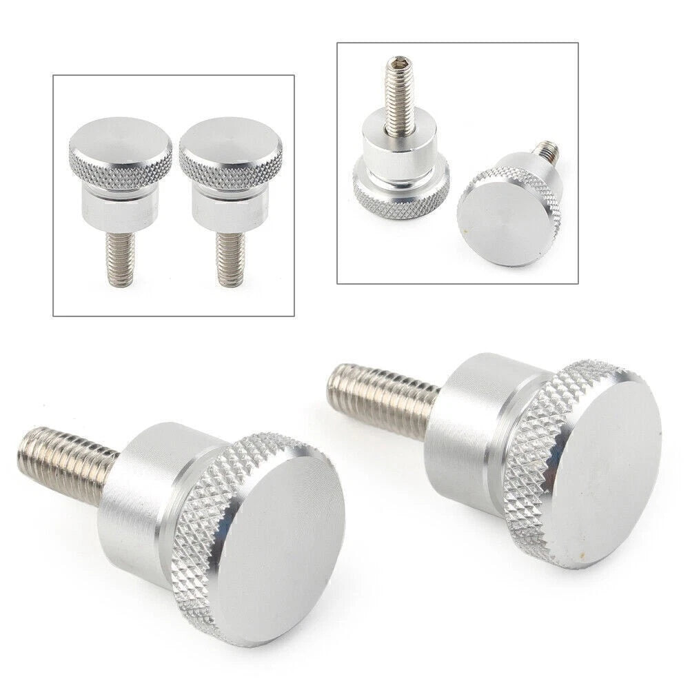 2X Tool Seat Bolt Short Screw for Scrambler 865 (2006–2015) & Thruxton 865 (2004–2015) Silver