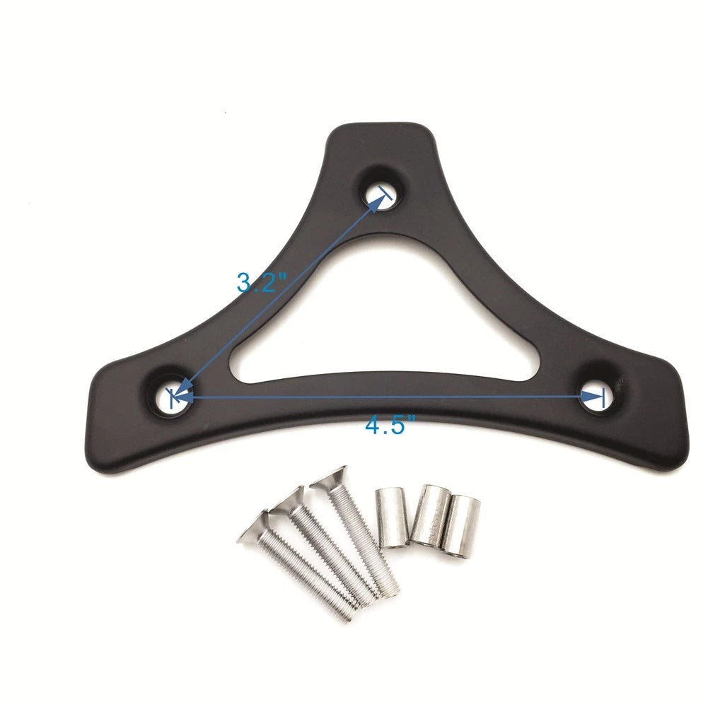 Backrest Pad Mount Kit for Harley Touring (1997–2017) - Flat Black