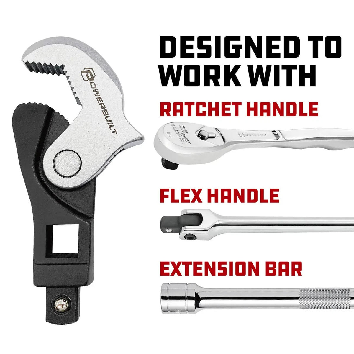2X Powerbuilt Spring Crowfoot Wrench for Universal Use (240274)