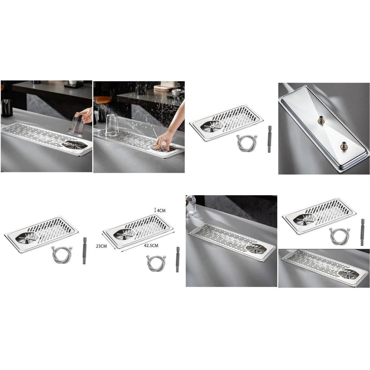 Cup Washer Stainless Steel with Multi Angle Rinse for Bars (2023–2023)