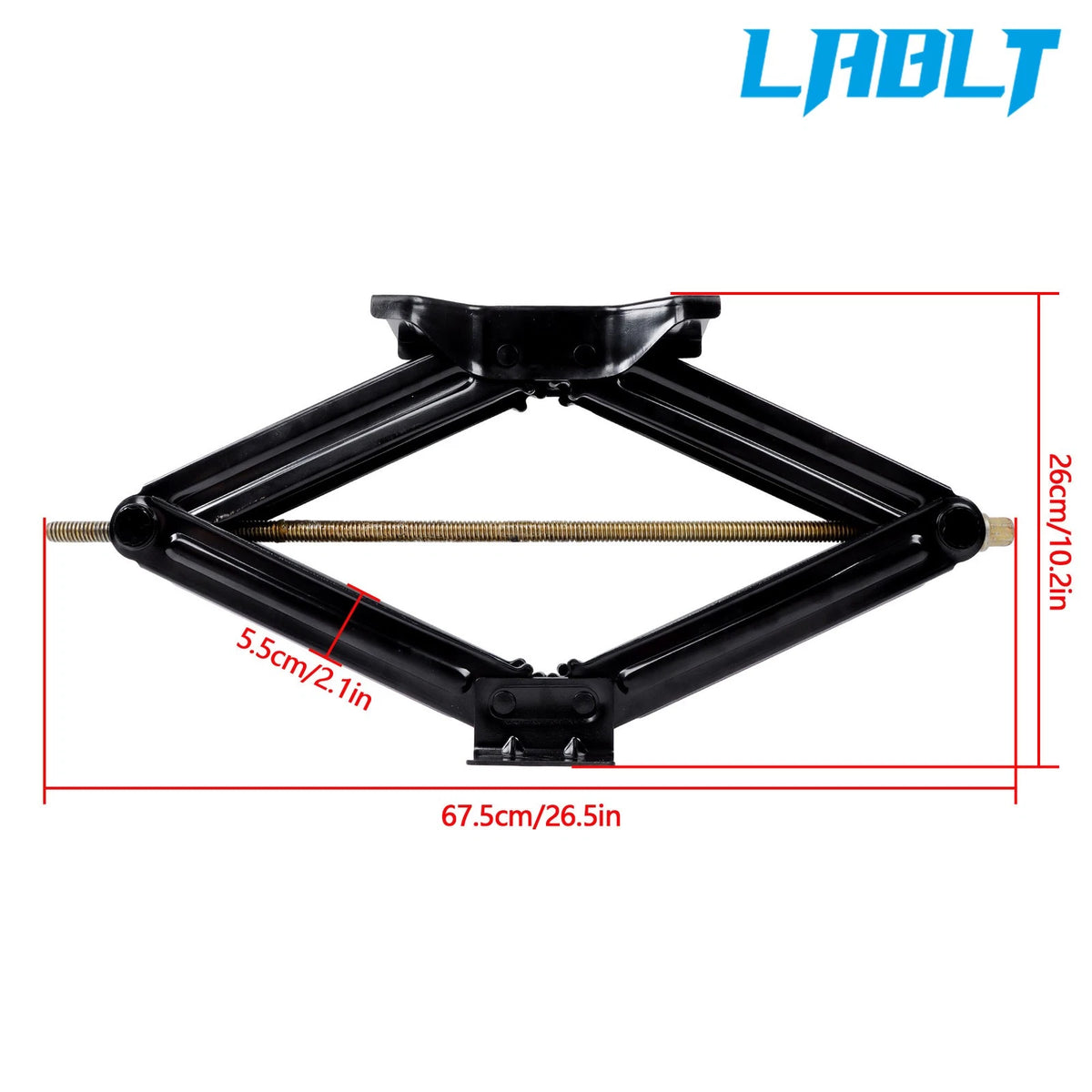 Heavy Duty Scissor Jack Kit for RV Camper Trailer (24", 6600lbs)