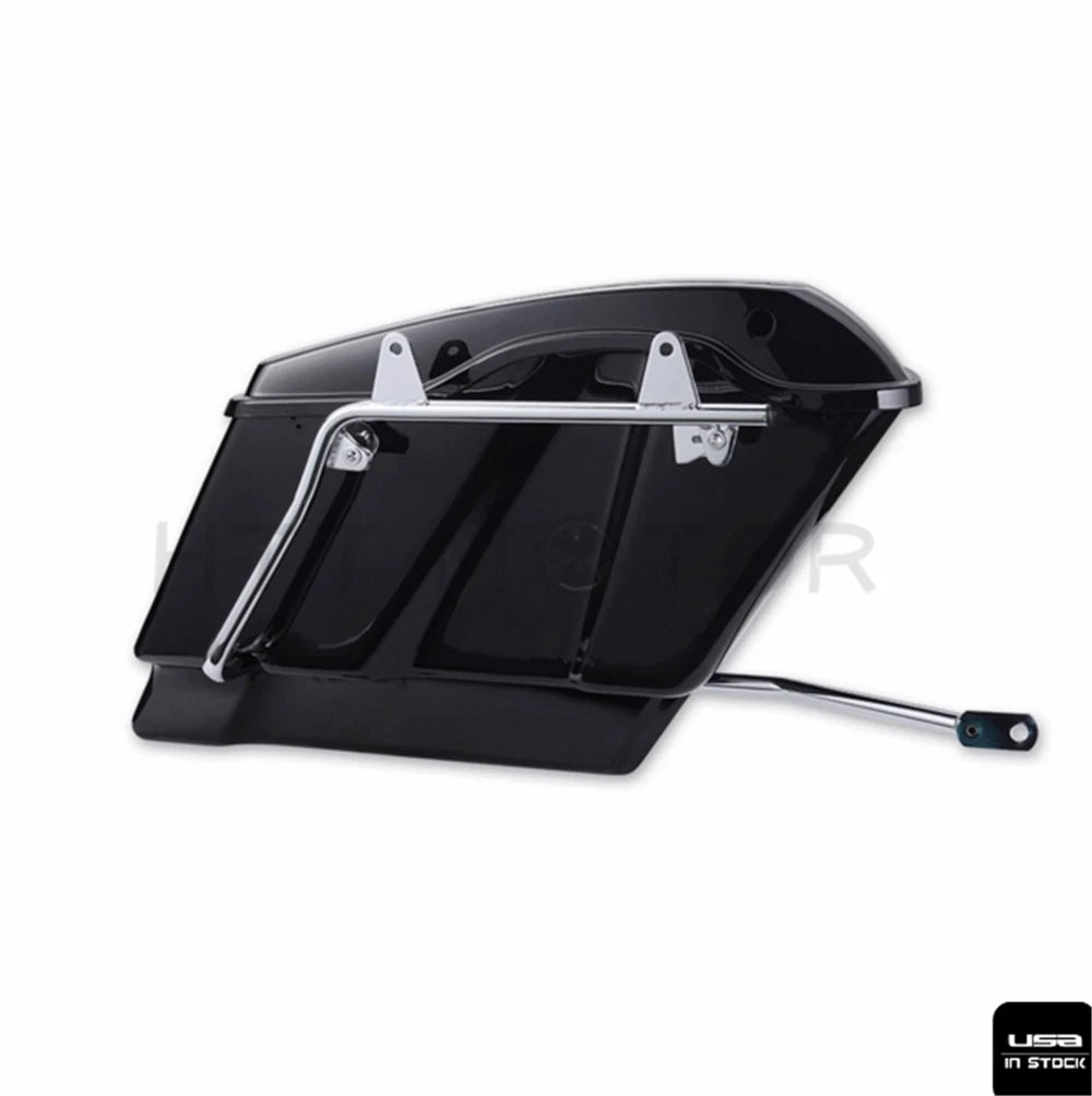 Chrome Saddlebag Support Conversion Bracket Kit for Harley Heritage Softail (1984–1991)