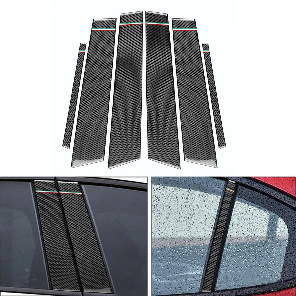 B Pillar Post Panel Window Cover Trim for Alfa Romeo Giulia (2017–2021)